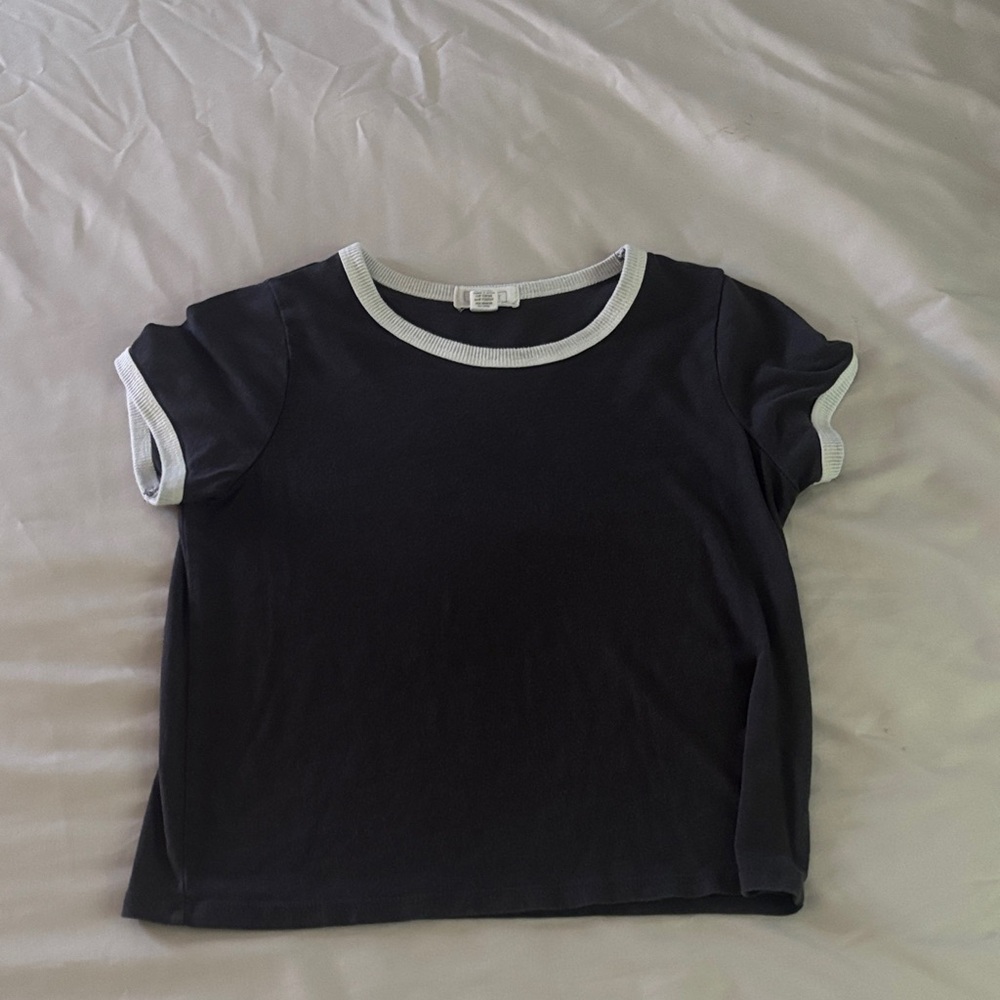 Full Tilt Black Tee with White Accents